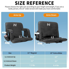 Heated stadium seat