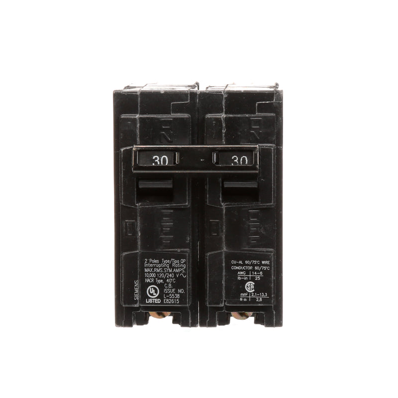 Siemens Q230 30 amp double pole Type QP circuit breaker