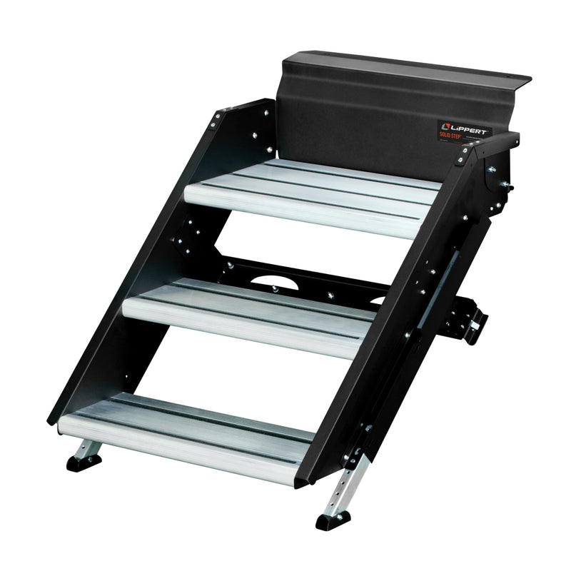 Lippert Solid Step 3.0 Premium Folding RV Entry Steps, 26" Triple