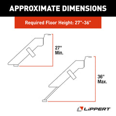 Lippert Solid Step 3.0 Premium Folding RV Entry Steps, 26" Triple - view 2