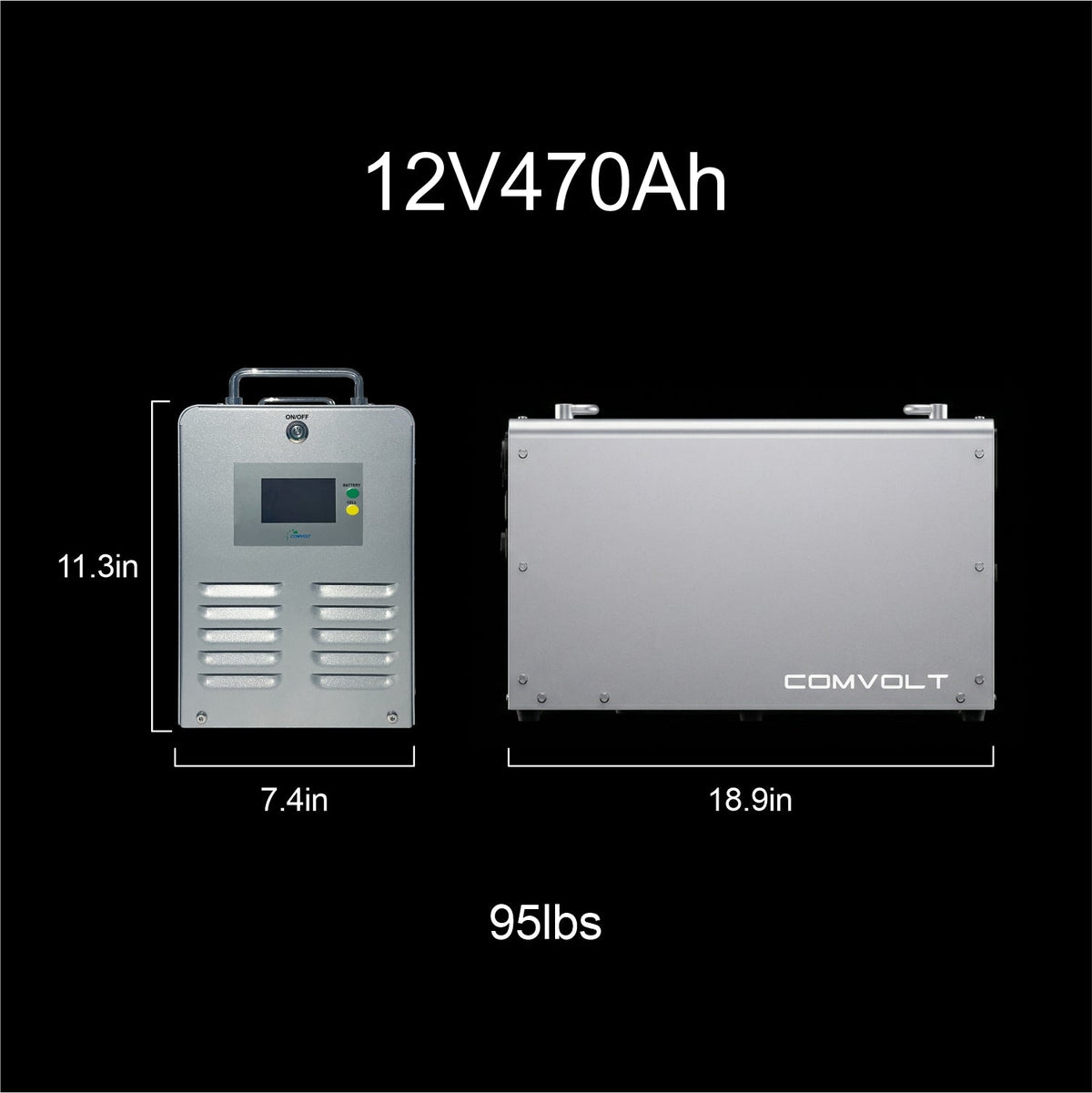 Comvolt 6000 Expansion Battery 12V 470Ah 6016Wh LiFePO4 - view 4