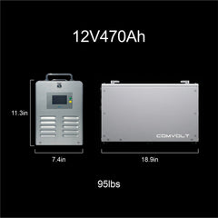Comvolt 6000 Expansion Battery 12V 470Ah 6016Wh LiFePO4 - view 4
