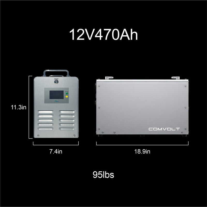 Comvolt 6000 Expansion Battery 12V 470Ah 6016Wh LiFePO4 - view 4