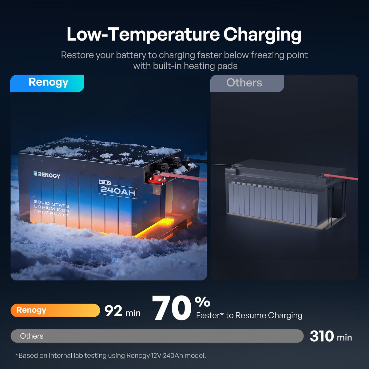 Renogy Pro S1 12V 240Ah LiFePO4 battery