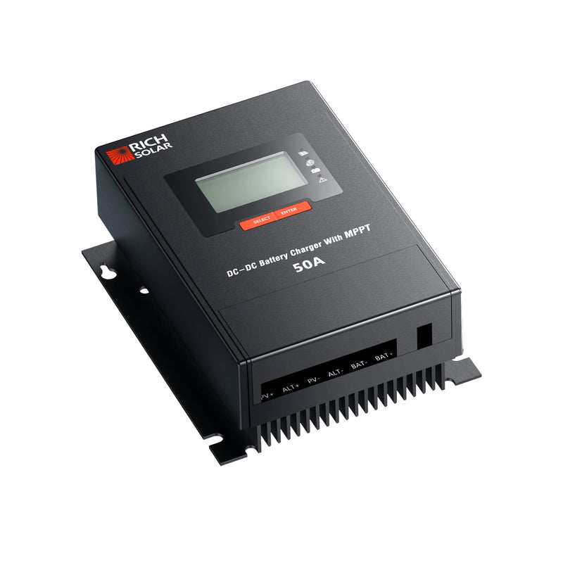 Rich Solar BRAVO 50 DC 50 Amp DC-DC Solar Charge Controller with MPPT