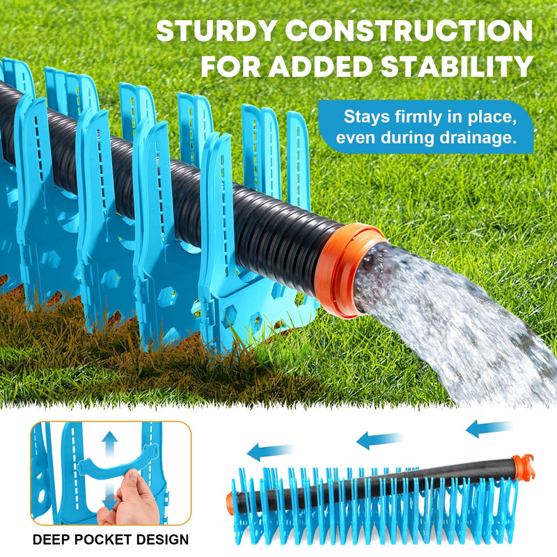 Kohree RV sewer hose support 20 ft, blue