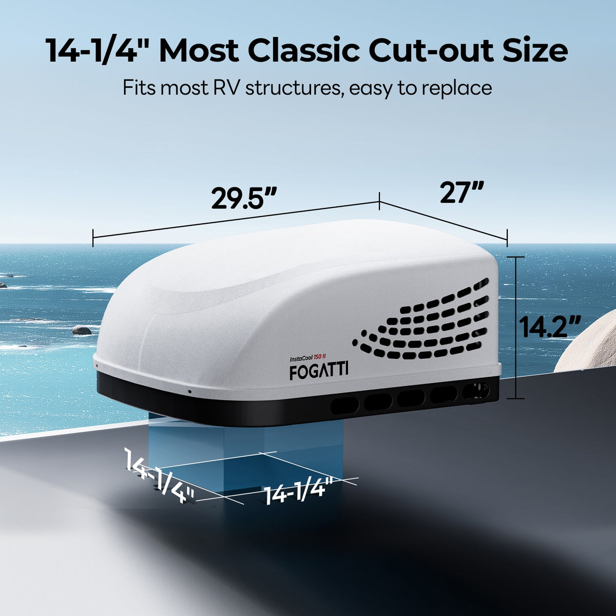 15,000 BTU ducted RV air conditioner