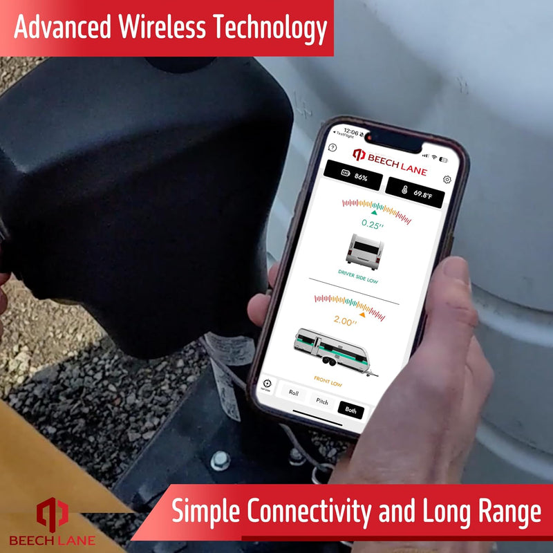 Wireless RV leveling system