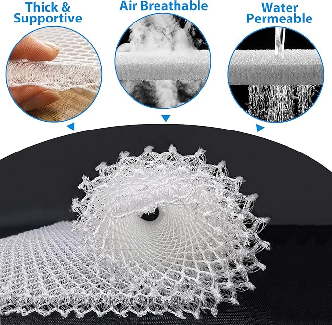 RV Accessories Mattress Underlay- Breathable 3D Mesh Fabric Ventilation Pad for Camper, Motorhome or Boat- Keeps Beds Dry by Promoting Airflow