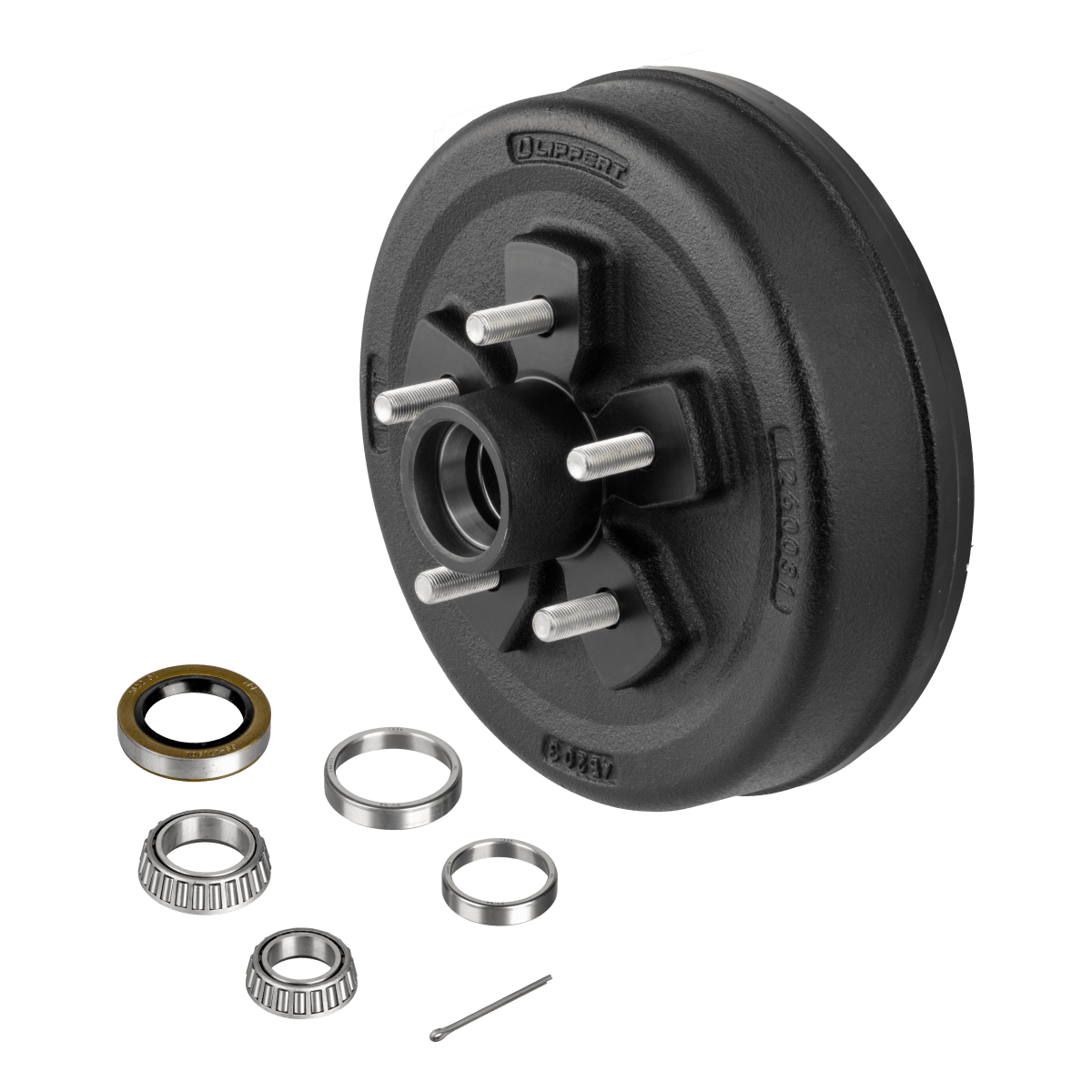 Lippert 10" Trailer Brake Hub with Bearing Kit, 3,500 lb Axle - view 7