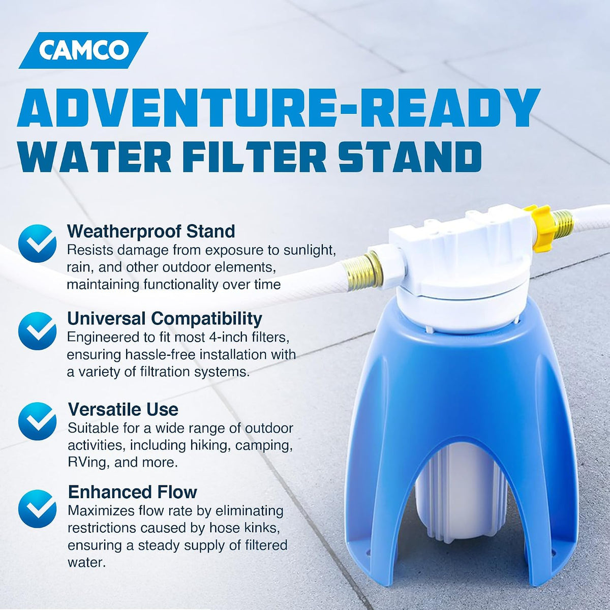Camco Universal Plastic Water Filter Stand - view 2
