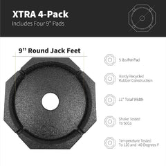 SnapPad XTRA RV jack pads 4-pack