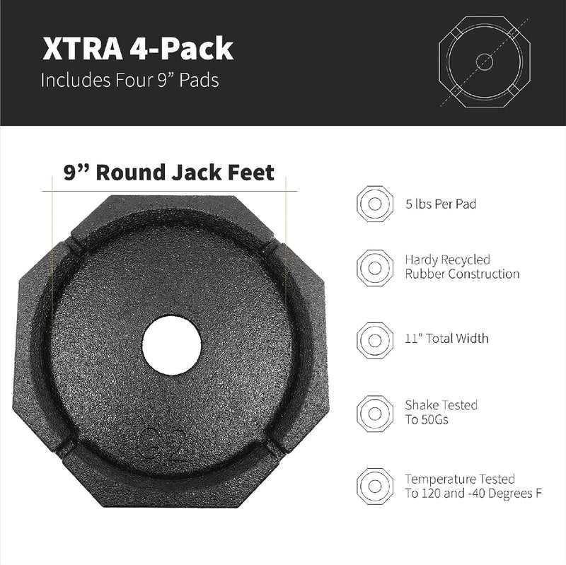 SnapPad XTRA RV jack pads 4-pack