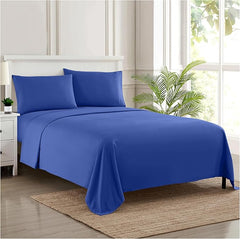 RV Short Queen Luxury Sheet Set 4-Piece Royal Blue