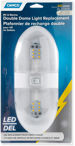 Camco Double LED Replacement Dome Light, 12V Warm White - view 4