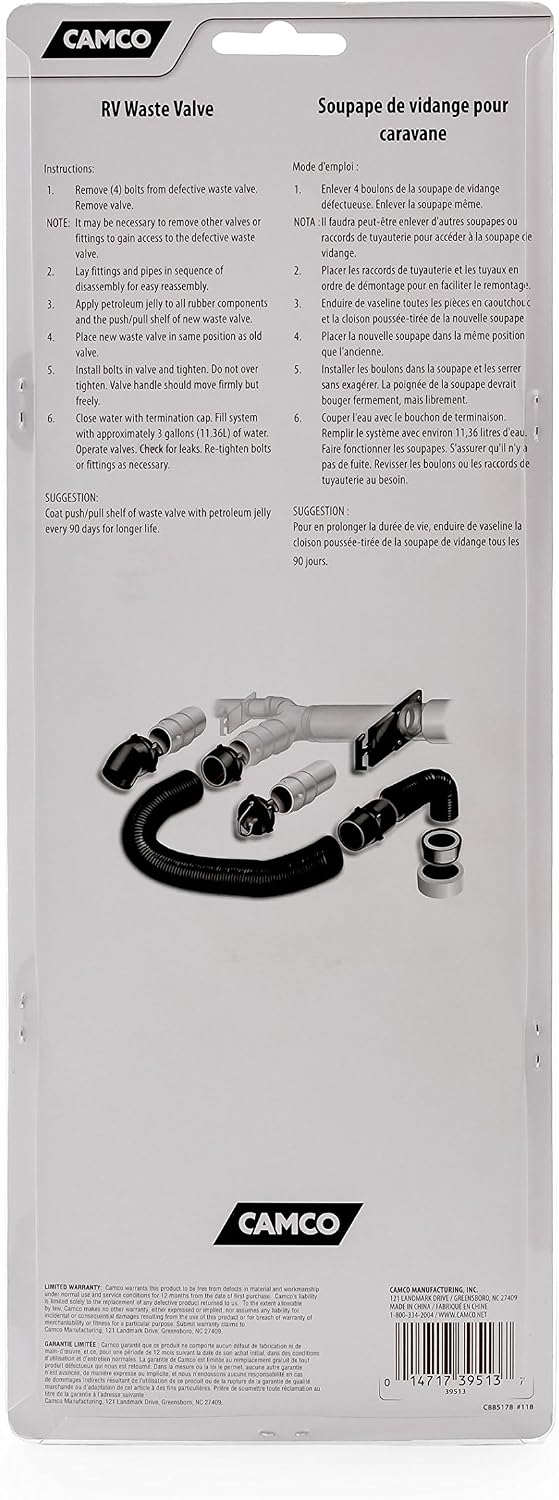 Camco 3-Inch RV Waste Valve - view 4
