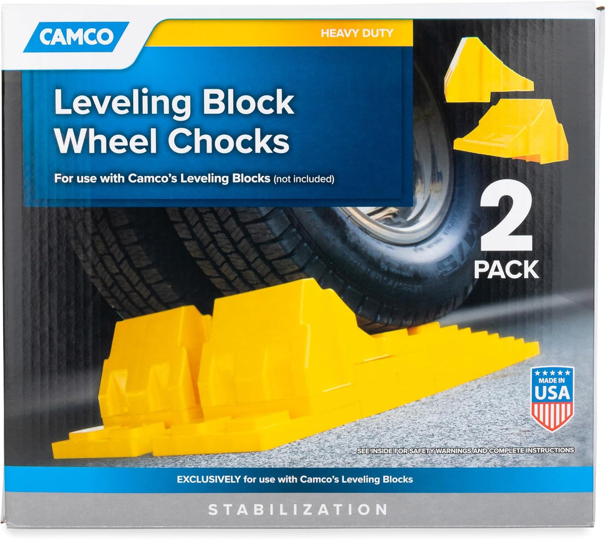 Camco Leveling Block Wheel Chocks, 2-Pack - view 6
