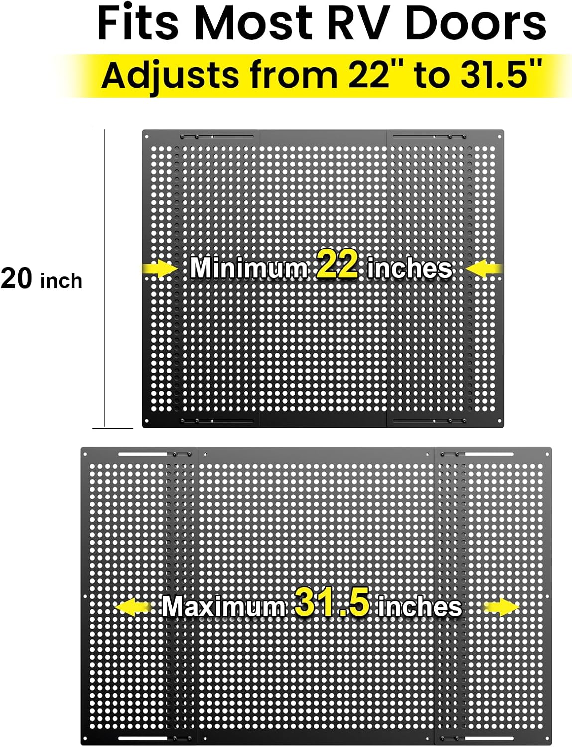 RV screen door pet guard grille