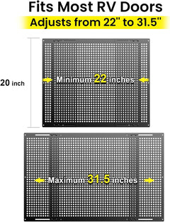 RV screen door pet guard grille