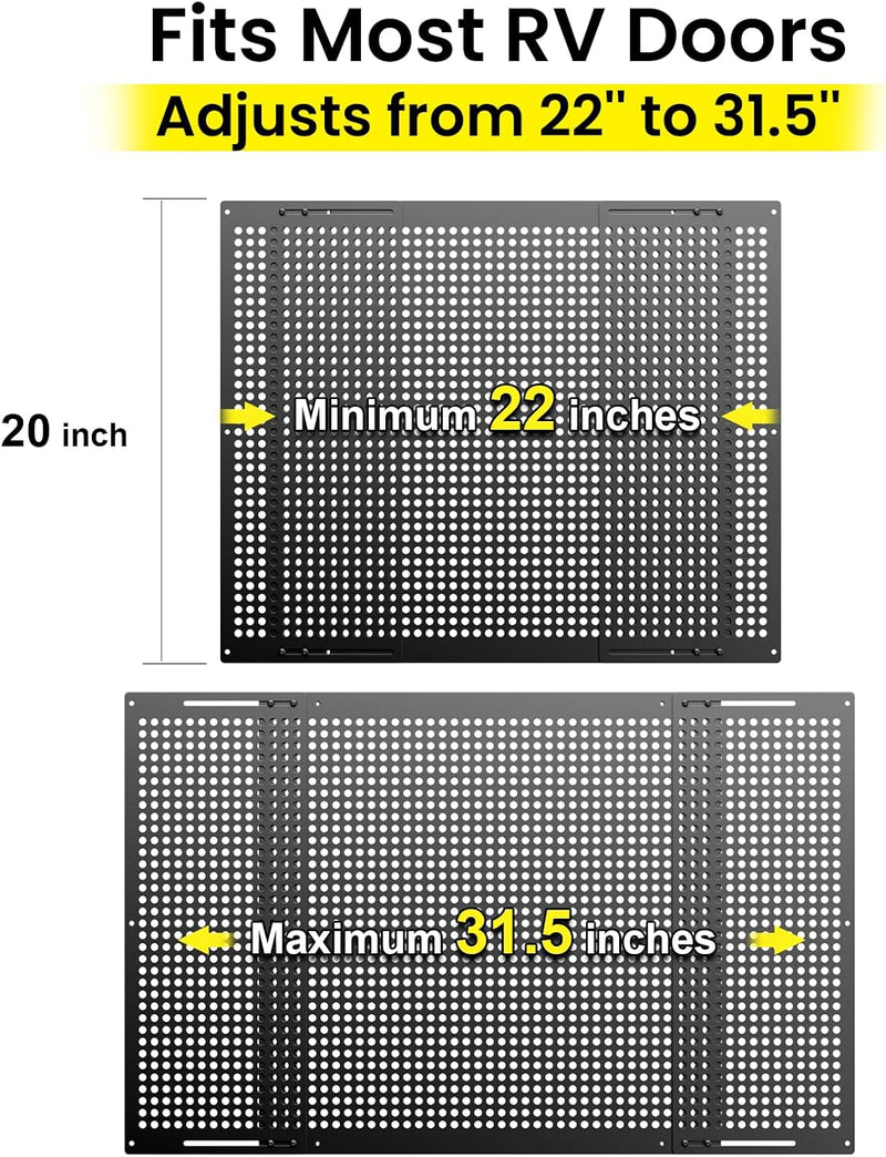 RV screen door pet guard grille