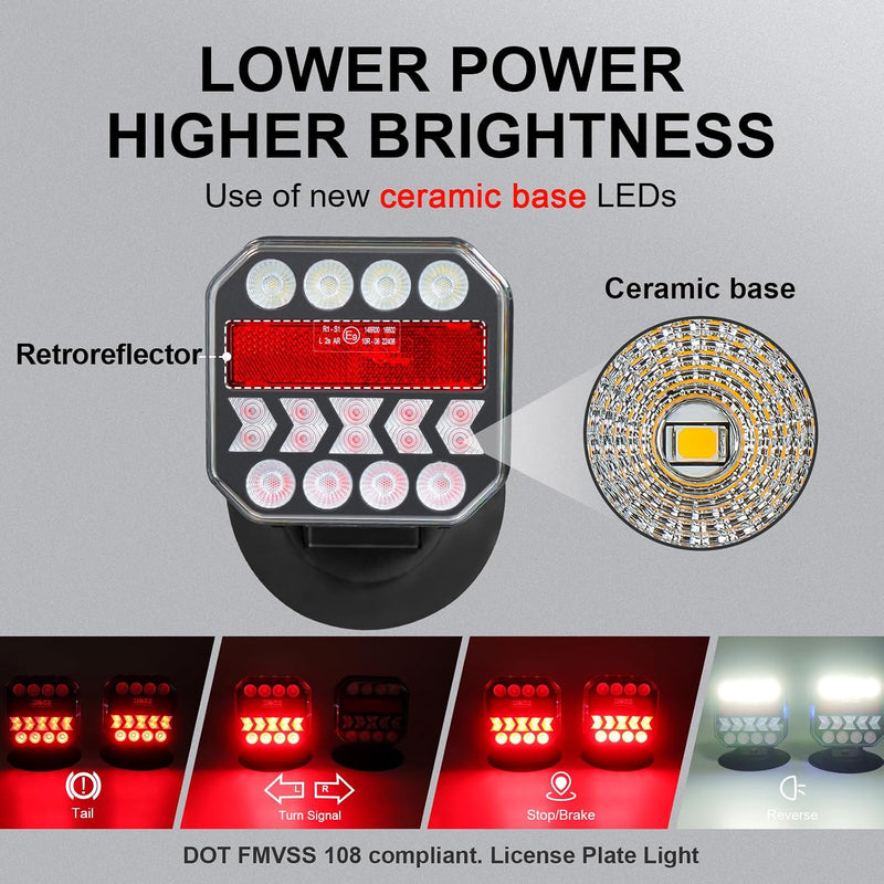 Wireless magnetic tow lights