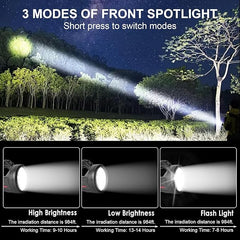Rechargeable LED Spotlight Flashlight 4800mAh 7-Mode