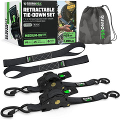 Rhino USA retractable ratchet straps 1 inch