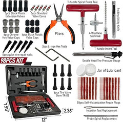 Tire Repair Kit 98pc with Plugs Universal