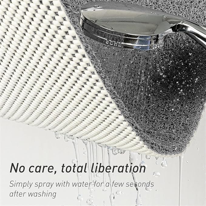 Secure Mat, Non-Slip Bathtub Mat, The Ultimate Non-Slip Bath Mat, Shower Mat Floor Mat for Tub, Shower, Bathroom (White, 40x60cm(15.75"x23.62"))