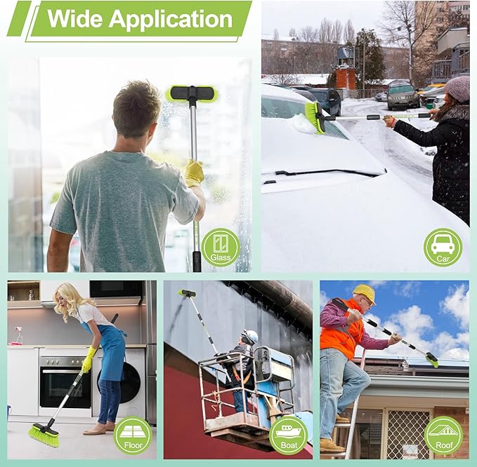 Extendable Car & RV Wash Brush Kit 65" Long Handle