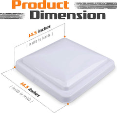 Universal 14 in RV roof vent lid