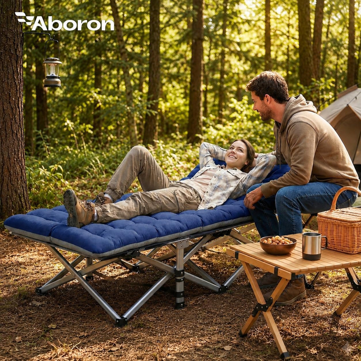 Folding camping cot 28 inch wide