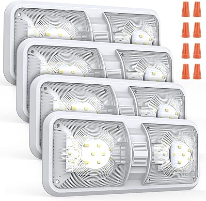 RV Interior LED Ceiling Light 12V 1000LM 4-Pack – RV Parts Giant