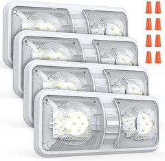 RV Interior LED Ceiling Light 12V 1000LM 4-Pack