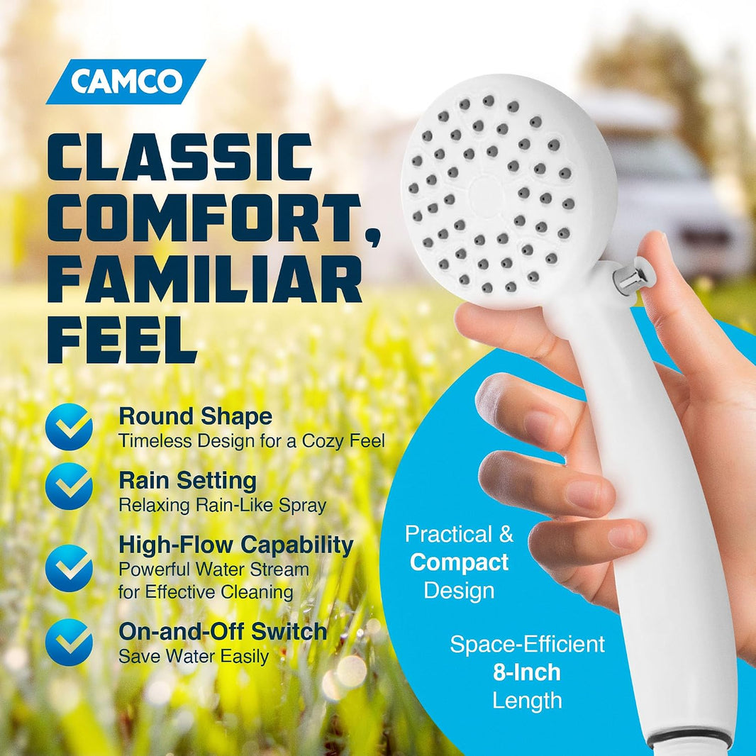 Camco RV Outdoor Showerhead with On-Off Switch - view 2