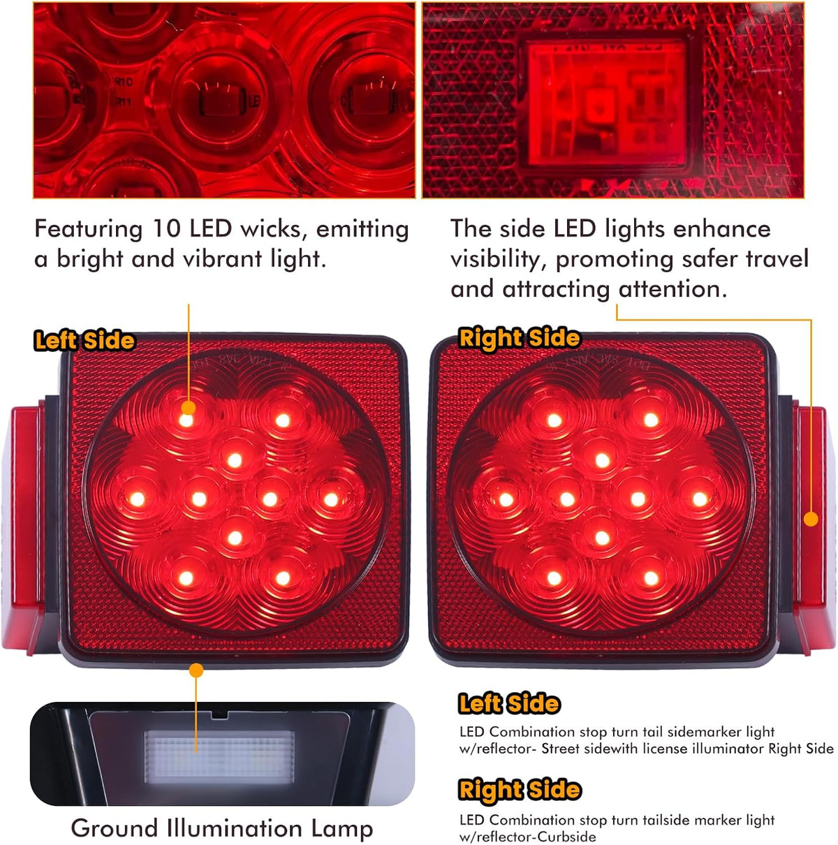 LED trailer light kit
