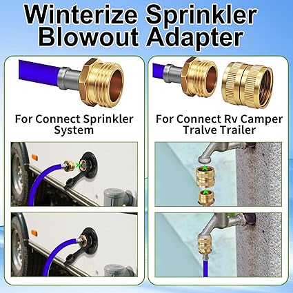 RV Winterizing Kit with Pressure Gauge & 60" Hose