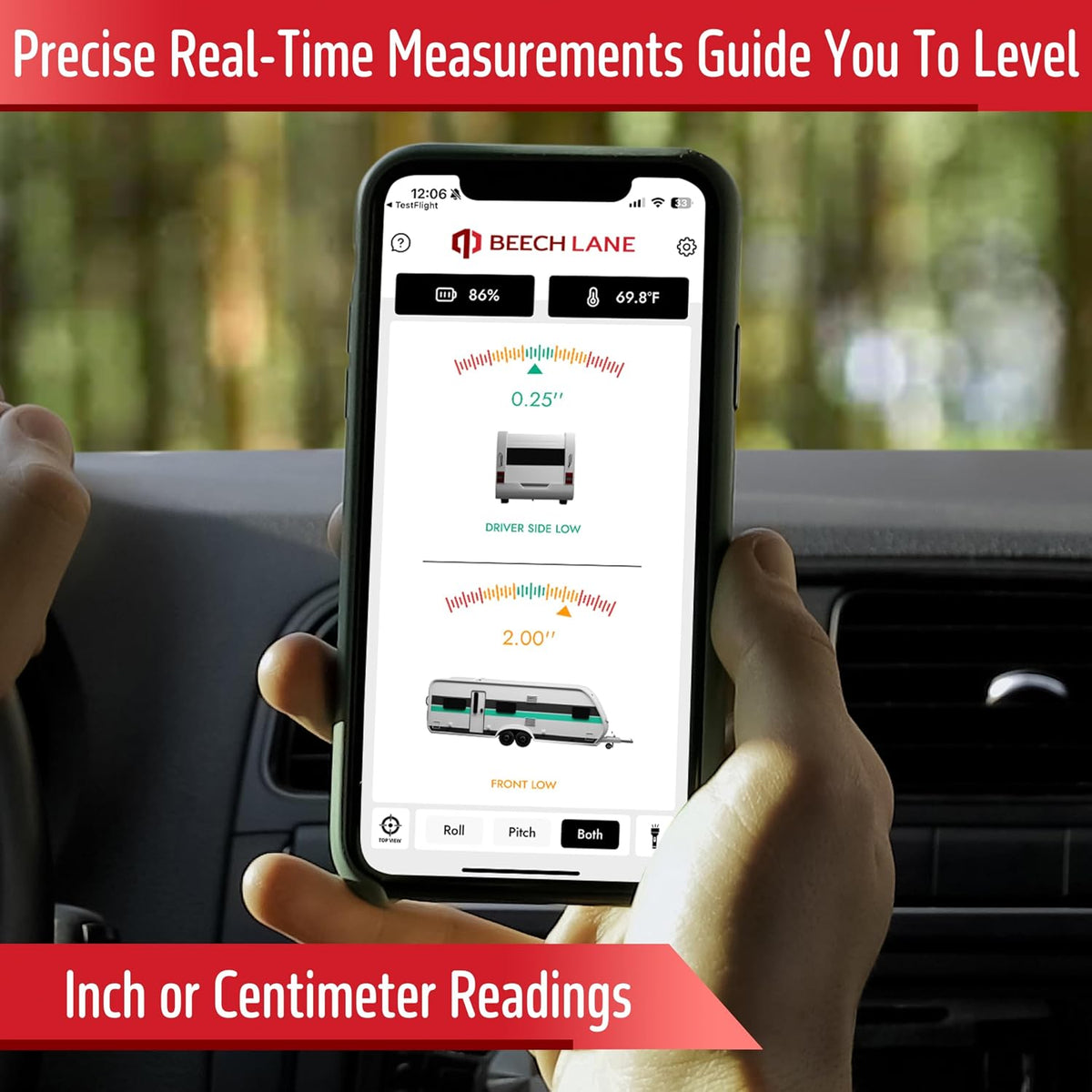 Wireless RV leveling system