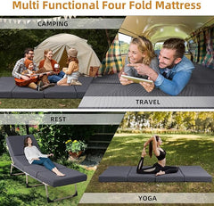 Foldable Waterproof Memory Foam Mattress Twin 3"