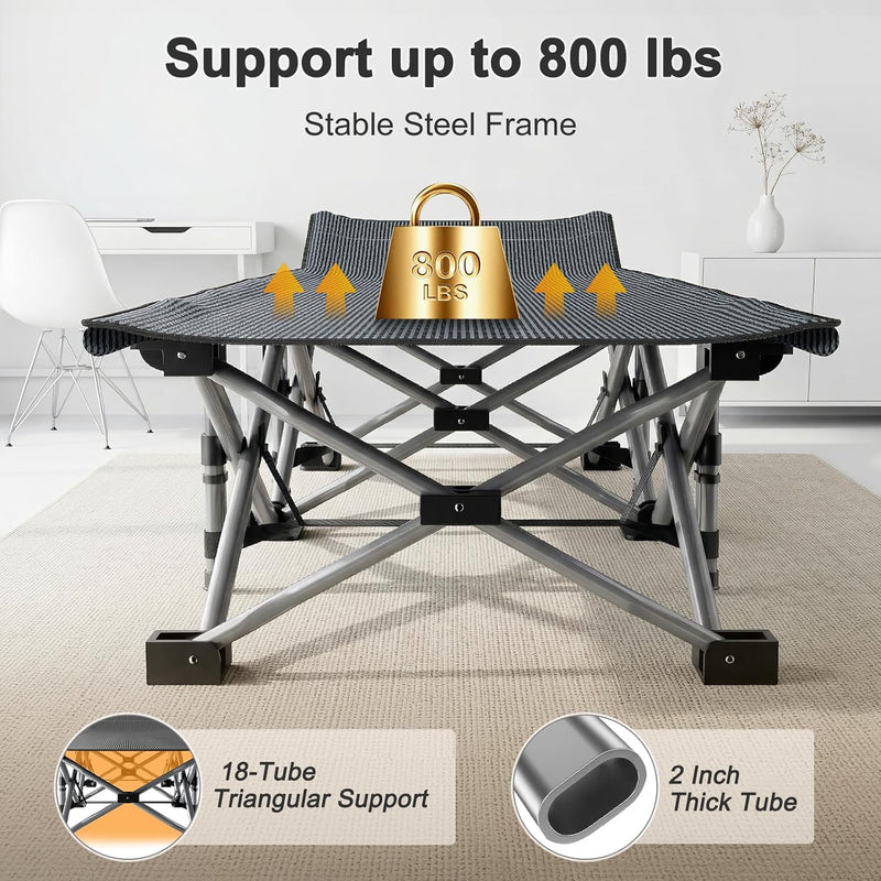 Folding camping cot 28 inch wide