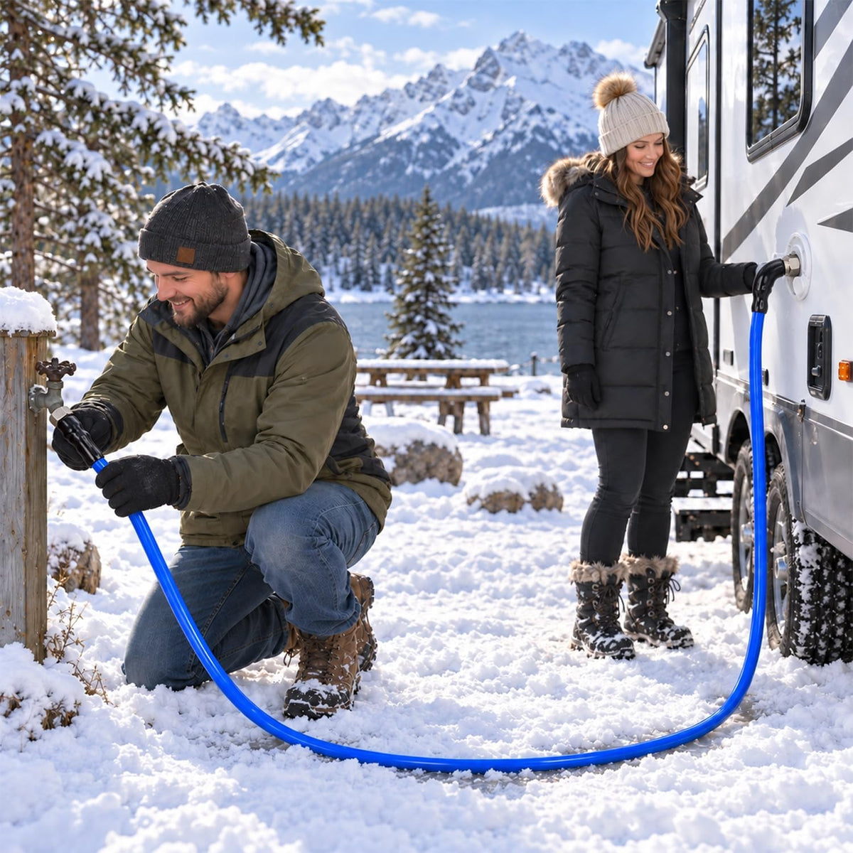 30 ft heated RV water hose