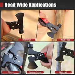 14-in-1 Tactical Multitool Axe with Folding Shovel