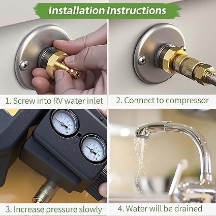 RV Blowout Plug Winterization Quick Connect 2-Pack