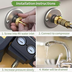 RV Blowout Plug Winterization Quick Connect 2-Pack