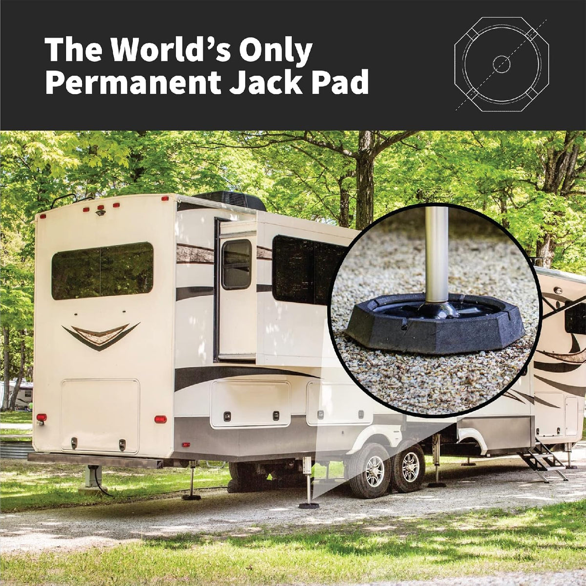 SnapPad XTRA RV jack pads 4-pack