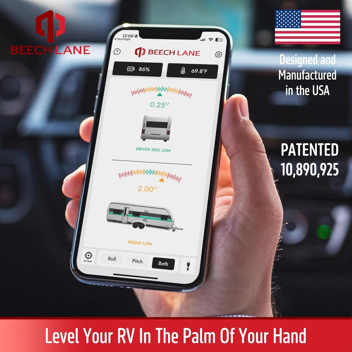 Wireless RV leveling system