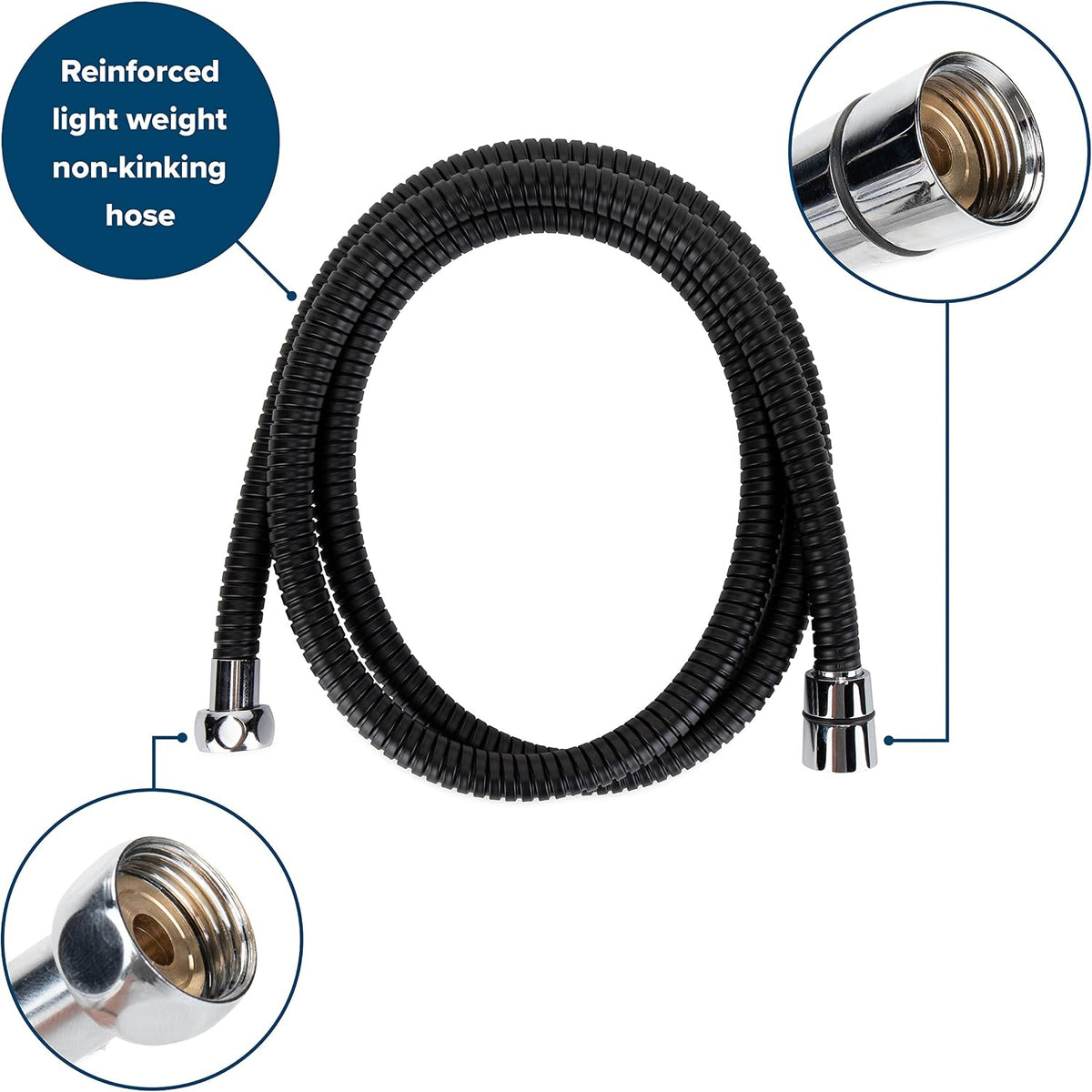 Camco RV/Marine Shower Head Kit with On/Off Switch, Black - view 6