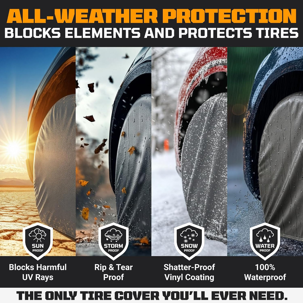 RV tire covers set of 4