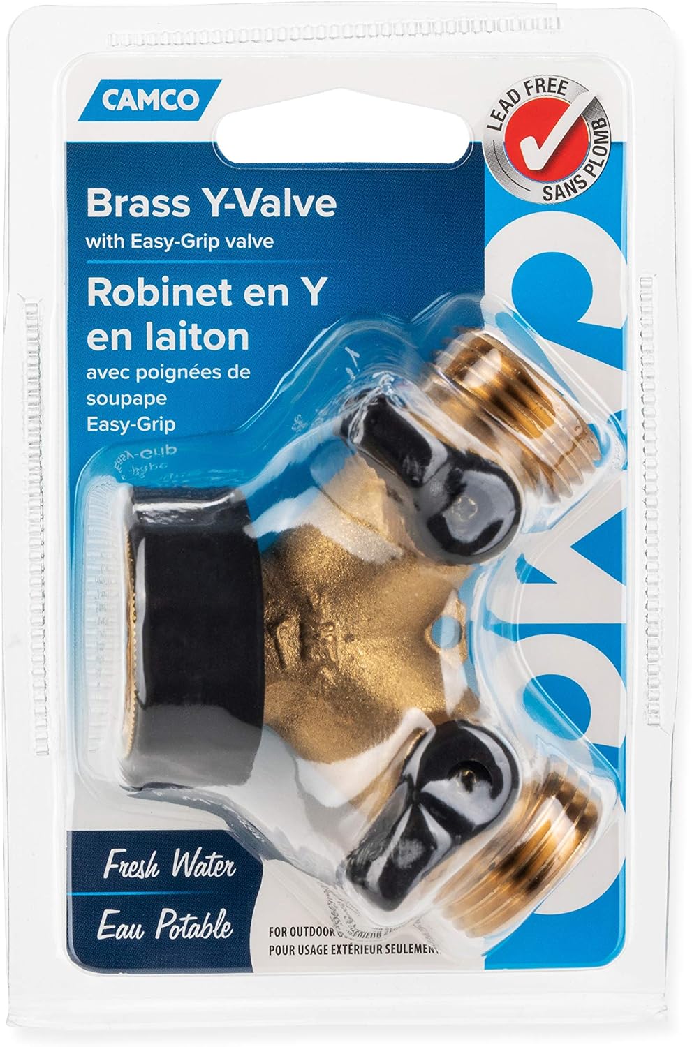 Camco Brass Y-Valve Shut-Off - view 5