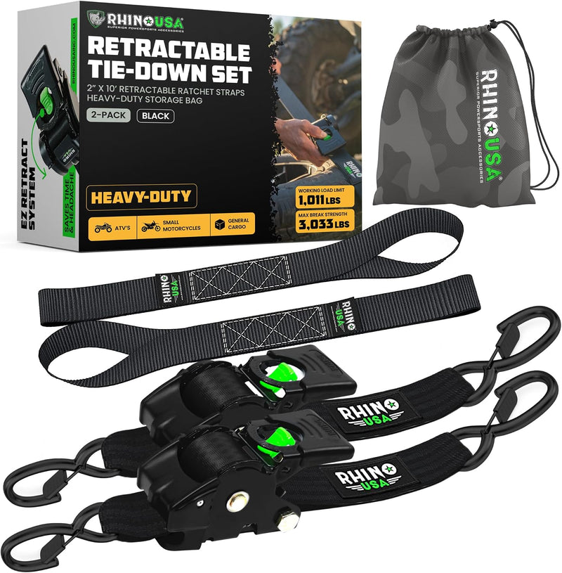 Rhino USA retractable ratchet straps 2 inch